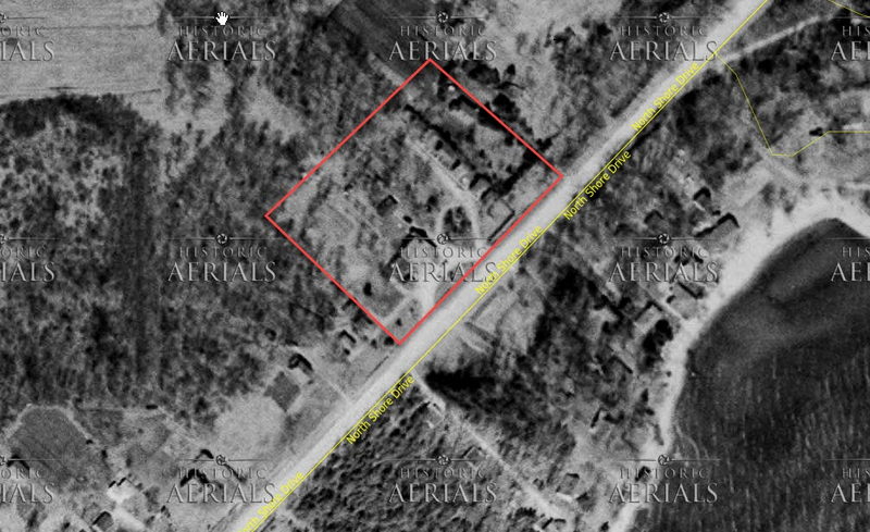 Durows Cabins (Durows Resort) - 1954 Aerial (newer photo)
